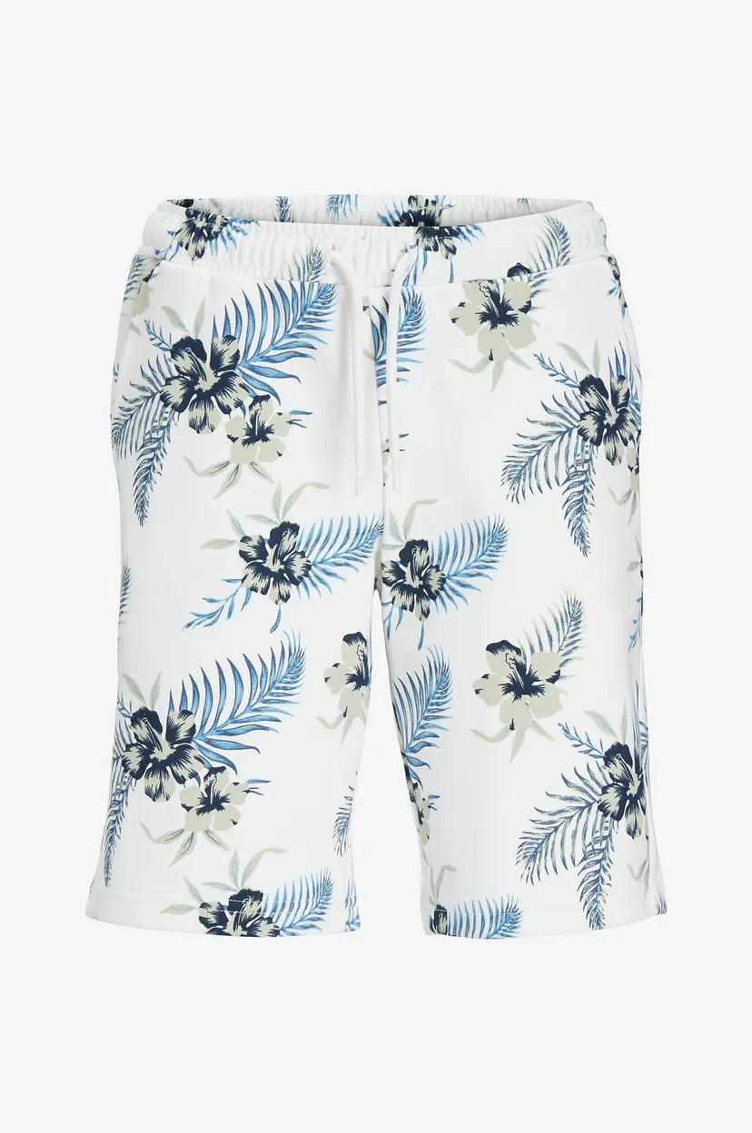 Jack & Jones Junior Sweatshorts jpstChill Aop Sweat Shorts - Hvit