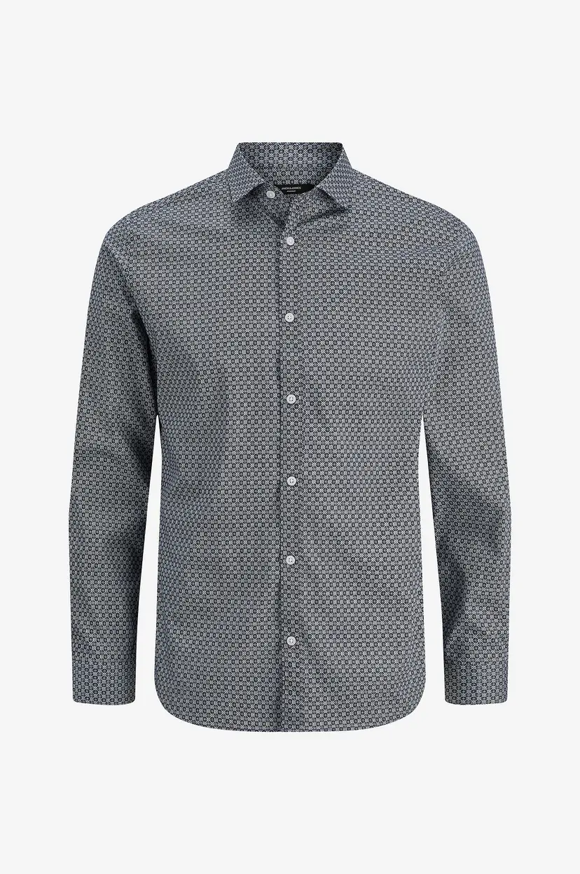 Jack & Jones Skjorte jprBlablackpool Stretch Aop LS - Blå