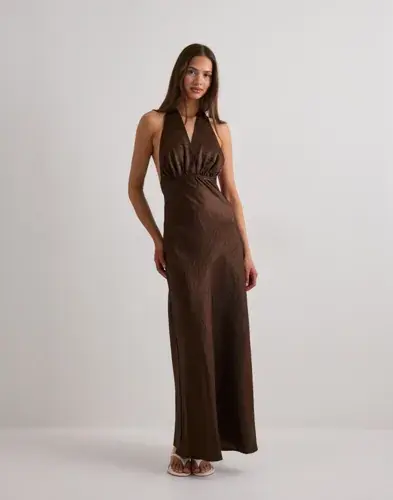 Pieces Pieces - Brun - Pcbyrsa Sl Ankle Dress Wvn D2D Pp