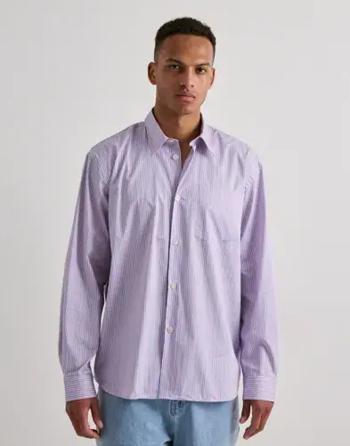 Selected Men Selected Men Slhrlxhotel Amour Emb Ls Shirt Hverdagsskjorter Rosa
