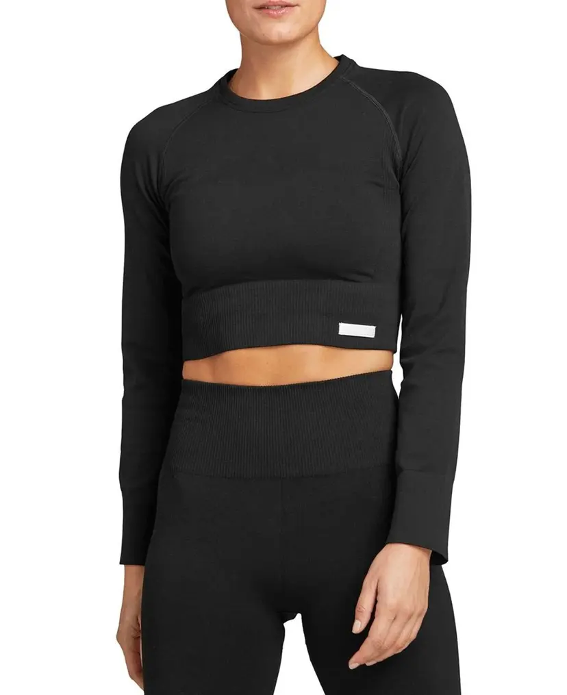 Björn Borg Björn Borg Sthlm Seamless Crop Wmn Black Beauty