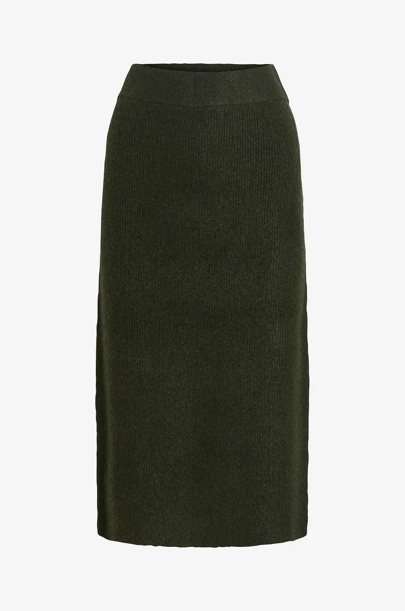 Vila Skjørt viLolo HW Midi Knit - Grønn