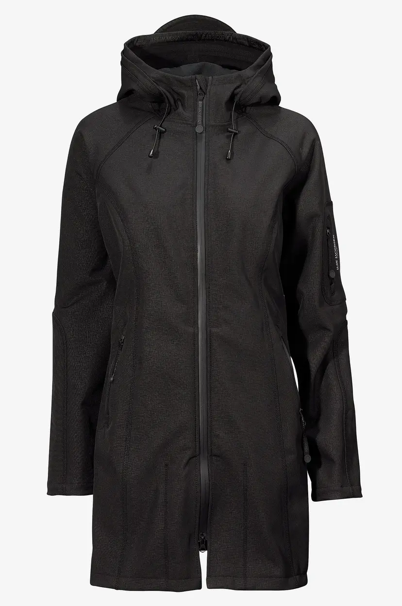 Ilse Jacobsen Softshell Regnfrakk Rain37 - Svart