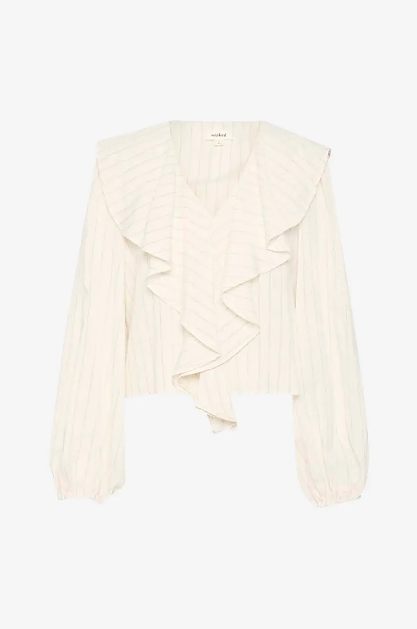 Soaked In Luxury Bluse slRoya Blouse LS - Beige