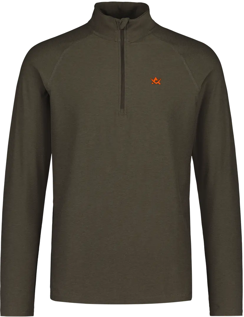 Alaska 1795 Alaska 1795 M's CoolDry Half-Zip Top Moss Brown