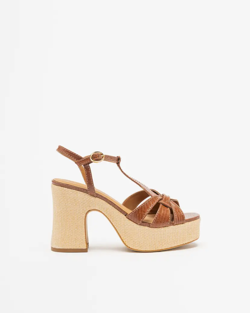 PROF PROF 232011 Brown High Heeled sandals