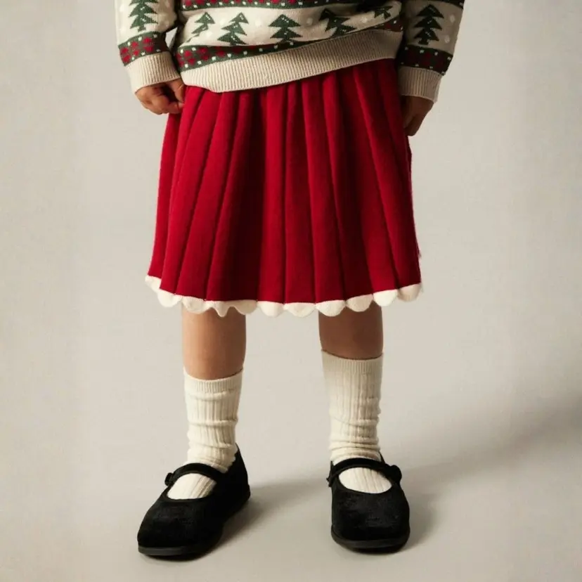 NAME IT Name It - Juleskjørt Knit Ralbo Jester Red