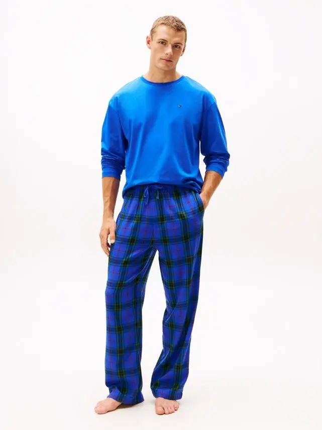 Tommy Hilfiger LS FLANNEL SLIPPERS SET - BOXED