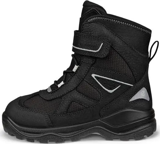 Ecco Ecco Kids' Snow Mountain 1s Waterproof Black/Black/Black