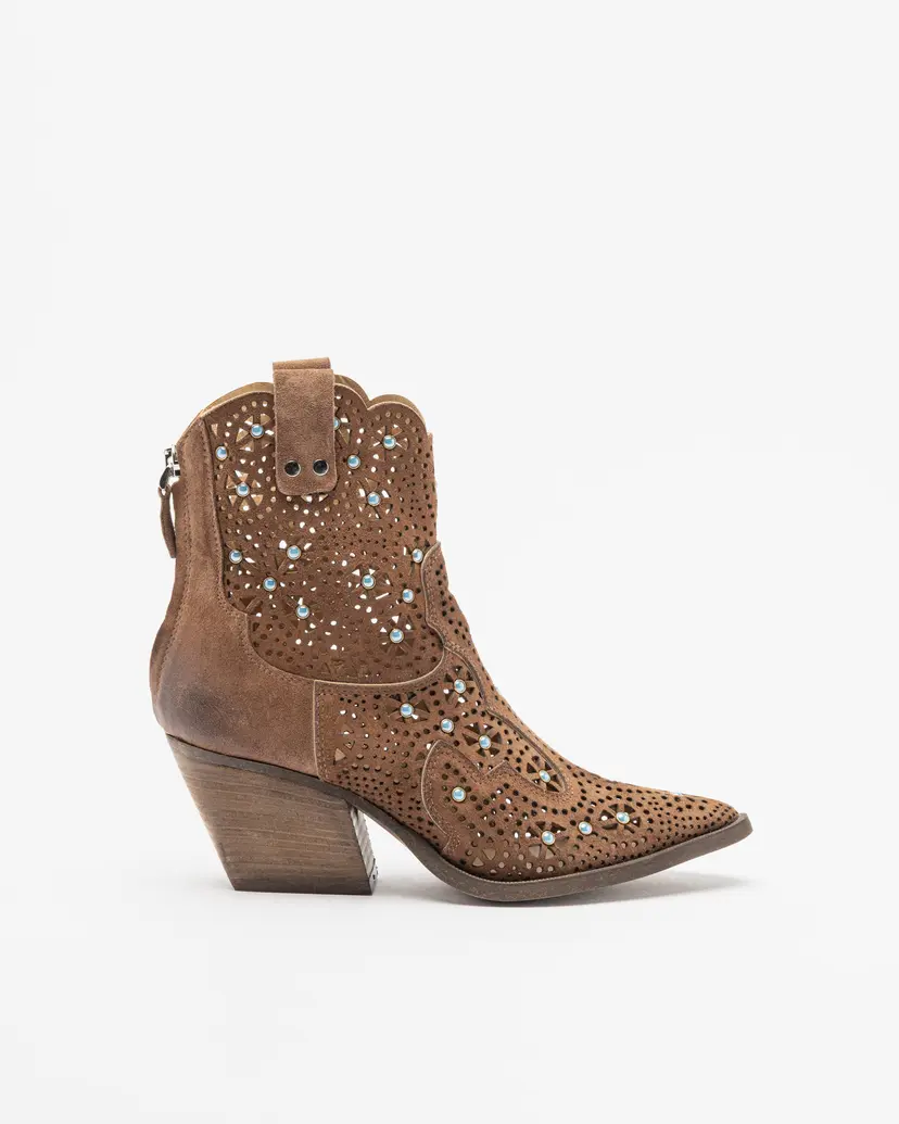 PROF PROF M702M50 Camel Ankle Boots