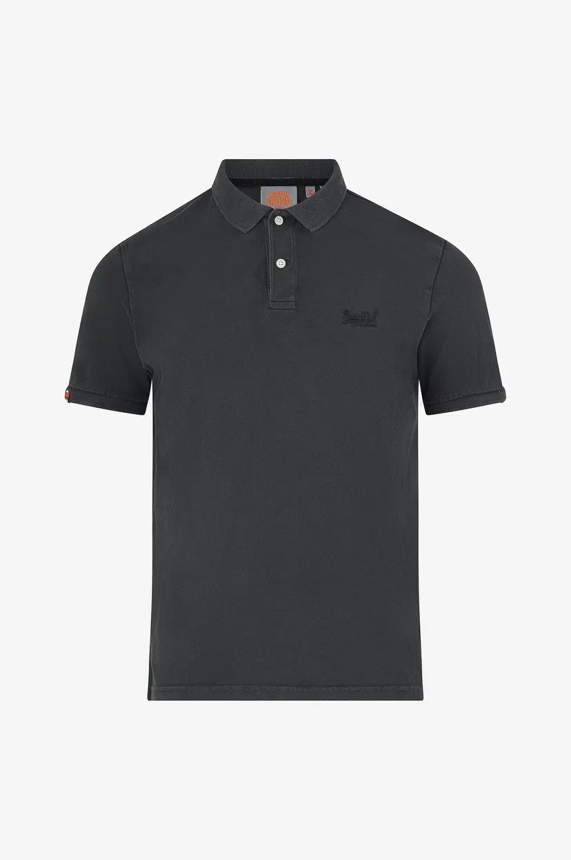 Superdry Pologenser Vint Destroy Polo - Svart
