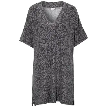 Damella Damella Knitted Lounge Tunic Leopard Dame