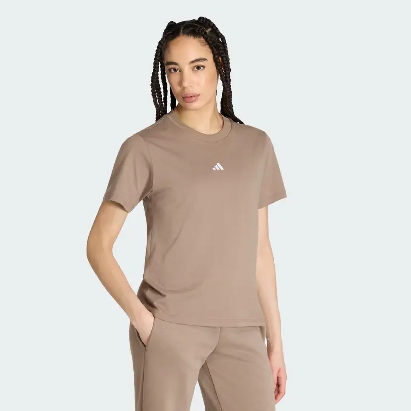 Adidas Essentials 3-Stripes Cotton T-skjorte