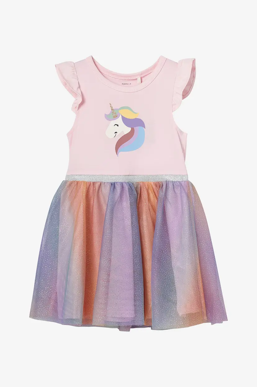 NAME IT Kjole nmfHappi SS Dress - Rosa