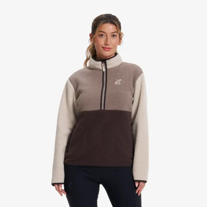 RevolutionRace Canyon Half-zip Pile Fleece Dame Seal Brown/Peyote
