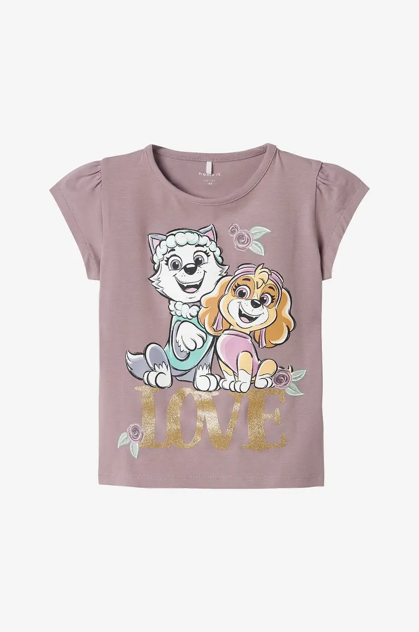 NAME IT Topp nmfMerida Pawpatrol SS Top Cplg - Lilla