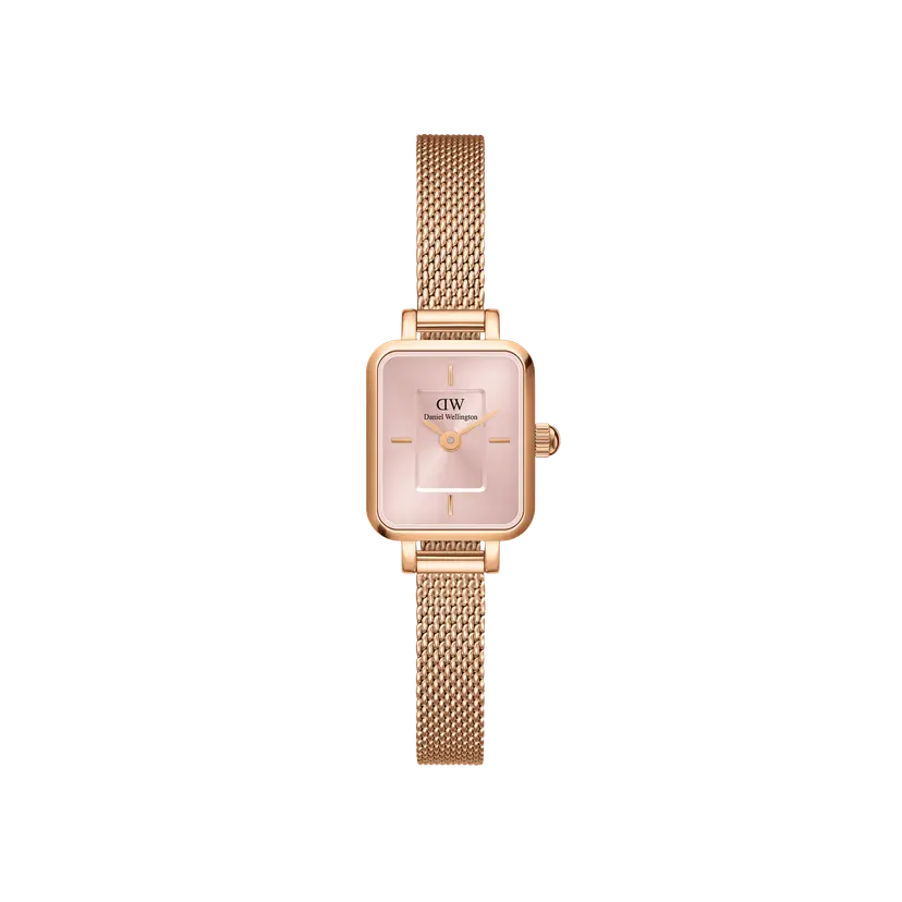 Daniel Wellington Rose Gold 15.4x18.2mm Watch Quadro Mini Melrose Blush | DW