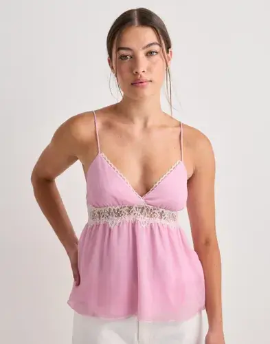 Nelly Nelly - Rosa - Chiffon Lace Top