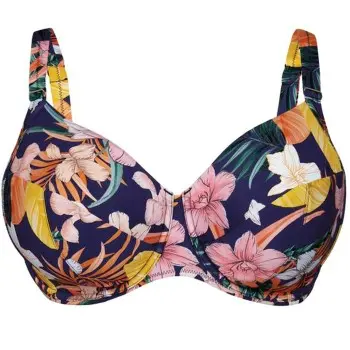 Rosa Faia Rosa Faia Tropical Sunset Bikini Top Blå m blomster F 36 Dame