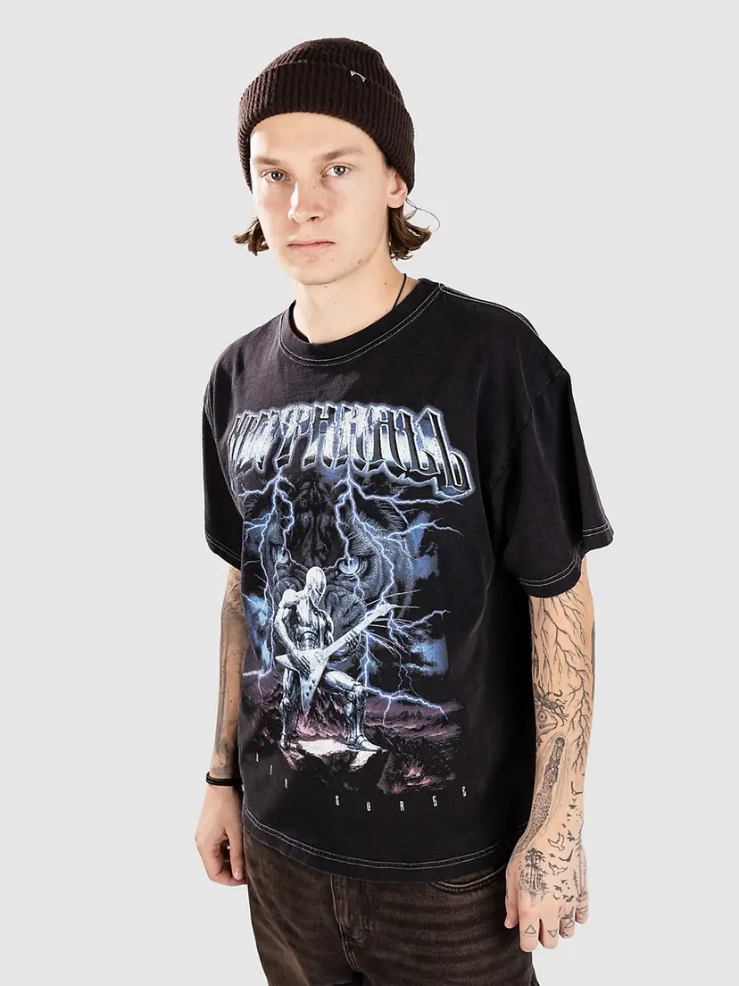 Ninth Hall Ninth Hall Iron Surge Boxy T-skjorte svart