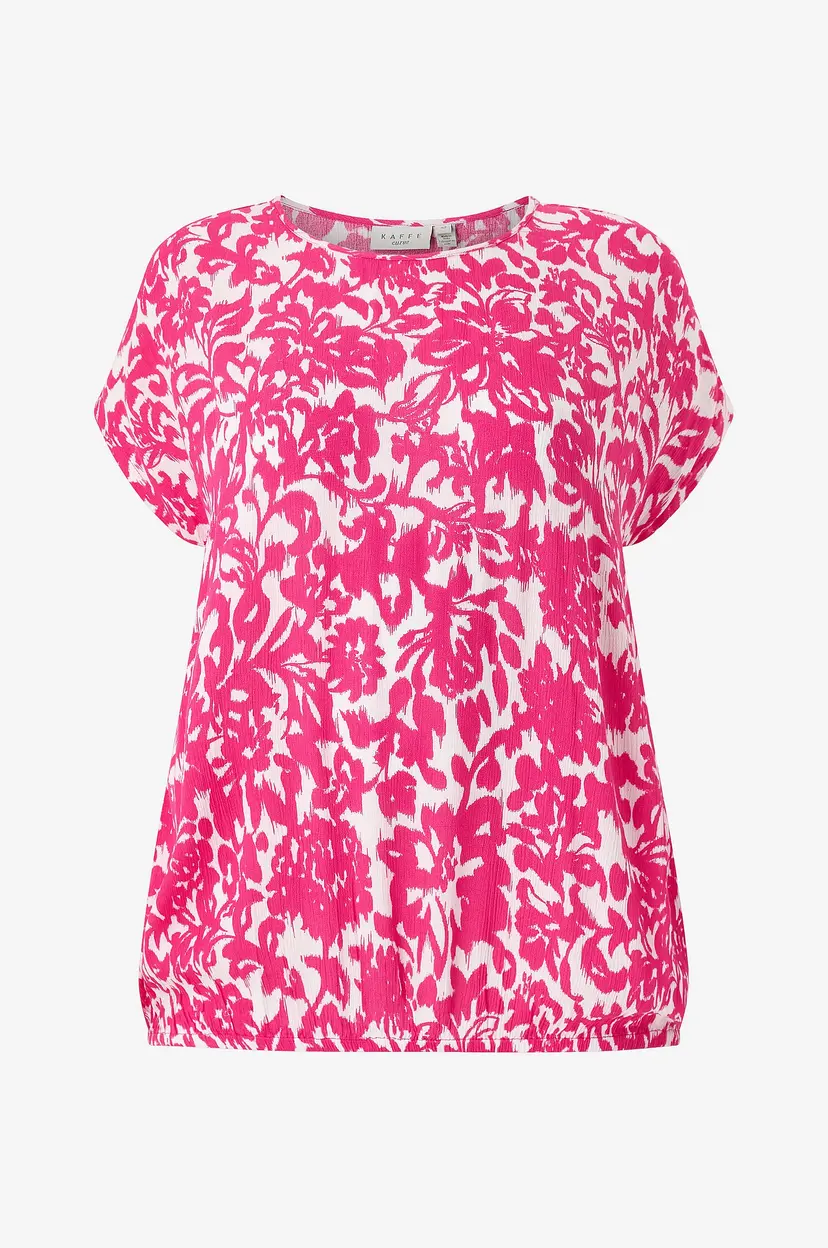 KAFFE Curve Bluse kcVilana Ami Top SS - Rosa