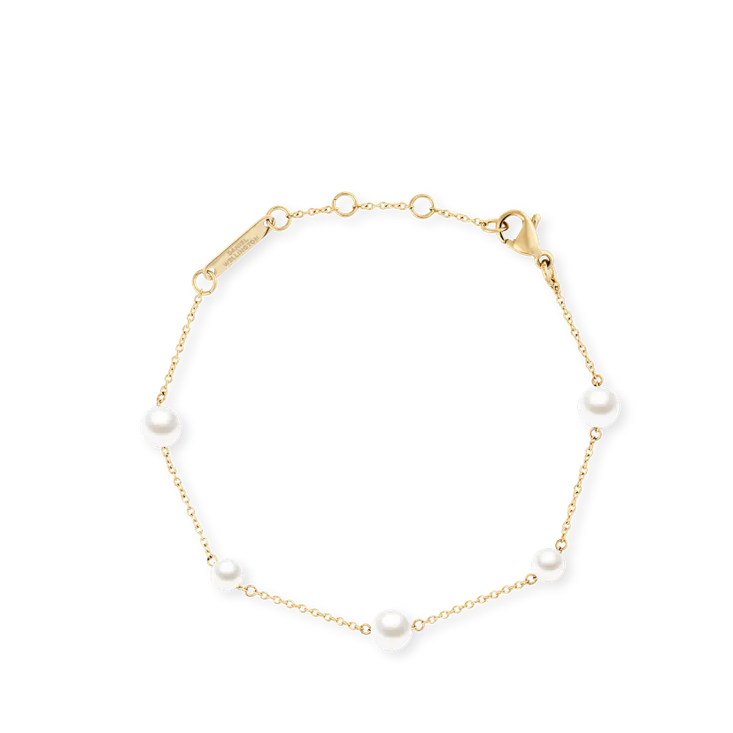 Daniel Wellington Gold Bracelet Pearl Step | DW
