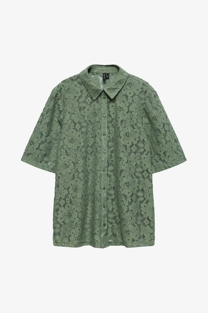 Vero Moda Skjorte vmHoney Lace 2/4 Shirt Wvn - Grønn