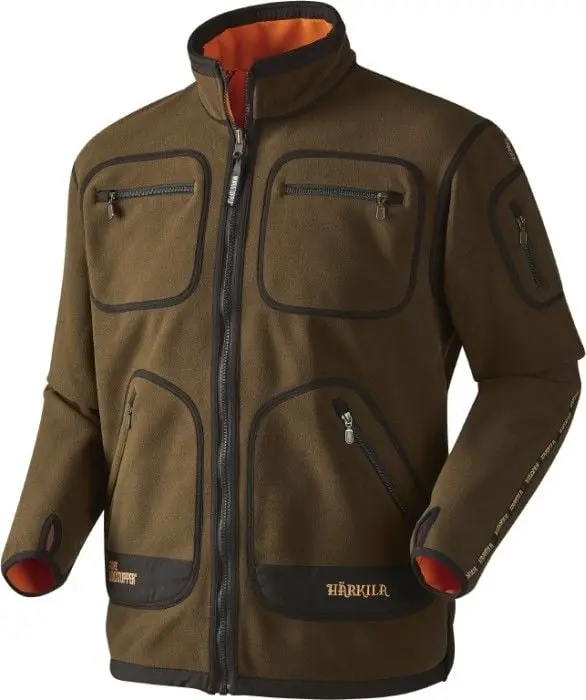 Härkila Härkila Kamko Windstopper Fleece Jacket Hunting Green/Orange Blaze