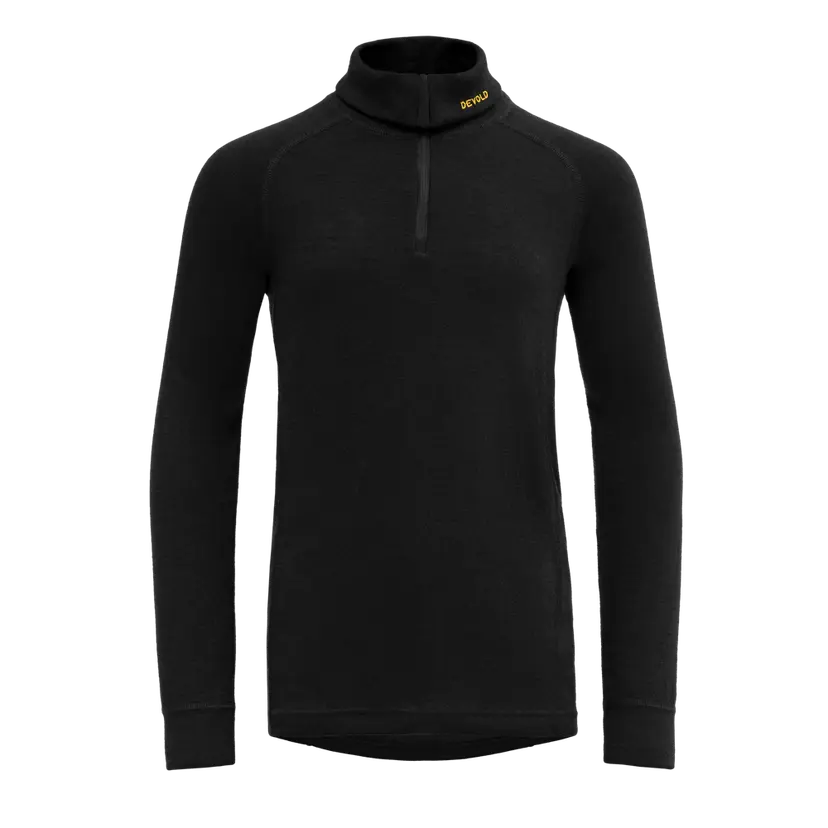 Devold Devold - Duo Active Merino Zip Neck Junior - Size 10 - Svart