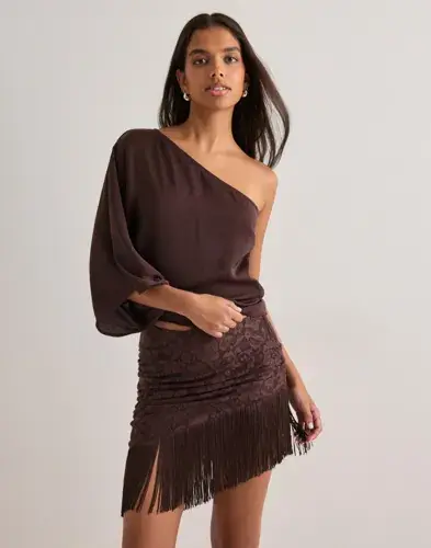 Nelly Nelly - Brun - Scarf Lace Skirt
