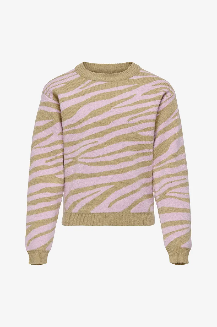 Kids Only Genser kogAnnelina L/S Pullover Knt - Rosa