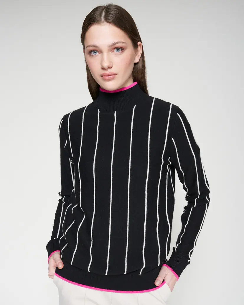 VilaGallo VilaGallo 32759 Black Turtleneck sweater