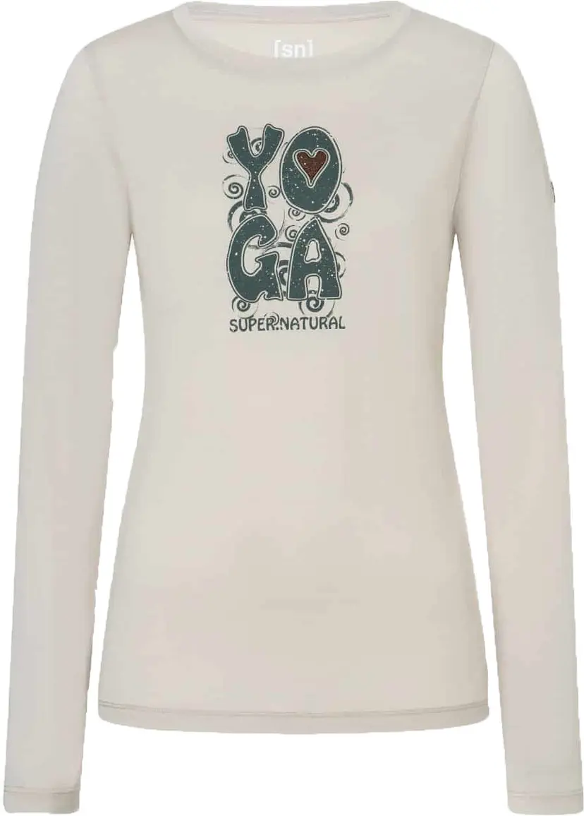Super.Natural super.natural Women's Heart Of Yoga Longsleeve Silver Lining/various