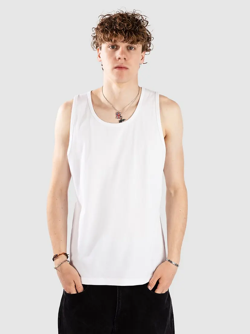 Ninth Hall Ninth Hall Fund Rib Singlet hvit