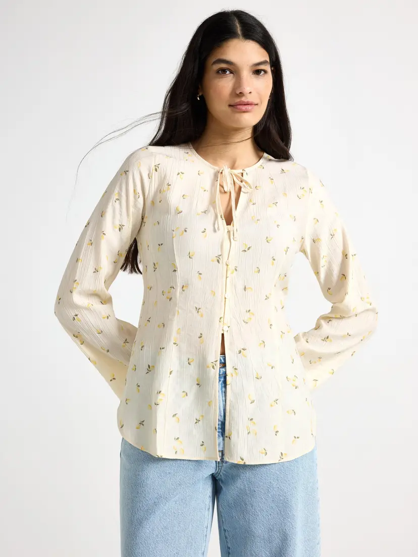 Lindex Langermet bluse