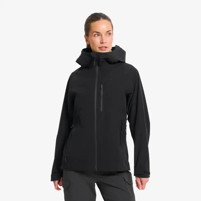 RevolutionRace Cyclone Light 3L Shell Jacket Dame Black