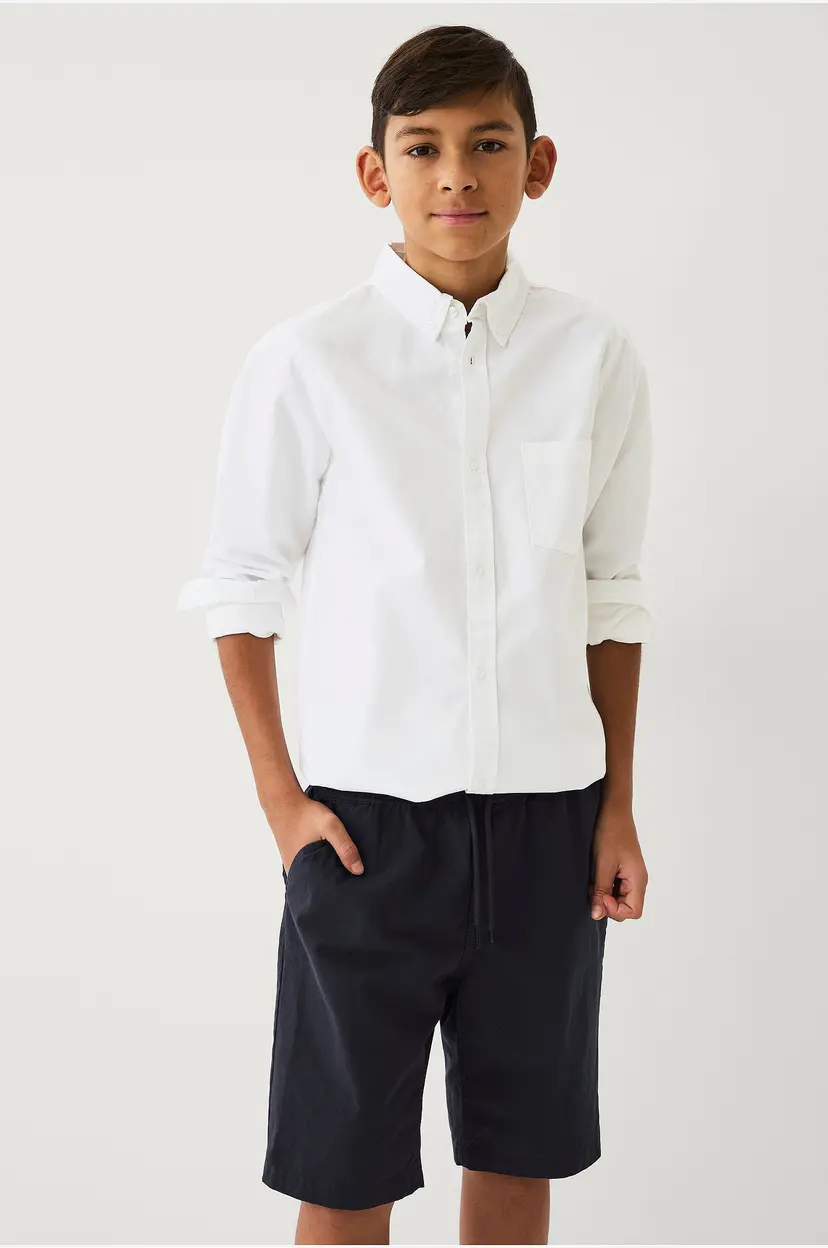 Ellos Collection Shorts i bomullstwill - Blå