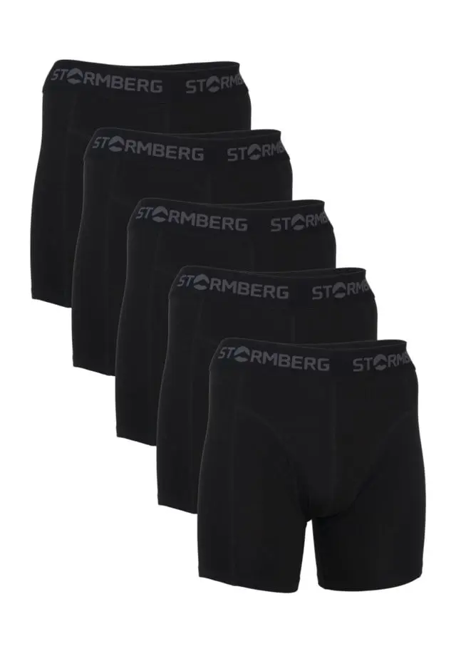 Stormberg Fjellnut lang bomull boxershorts 5-pack