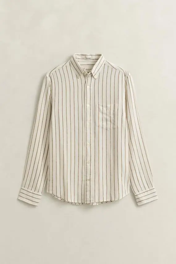Gant REG LINEN VISCOSE STRIPE SHIRT