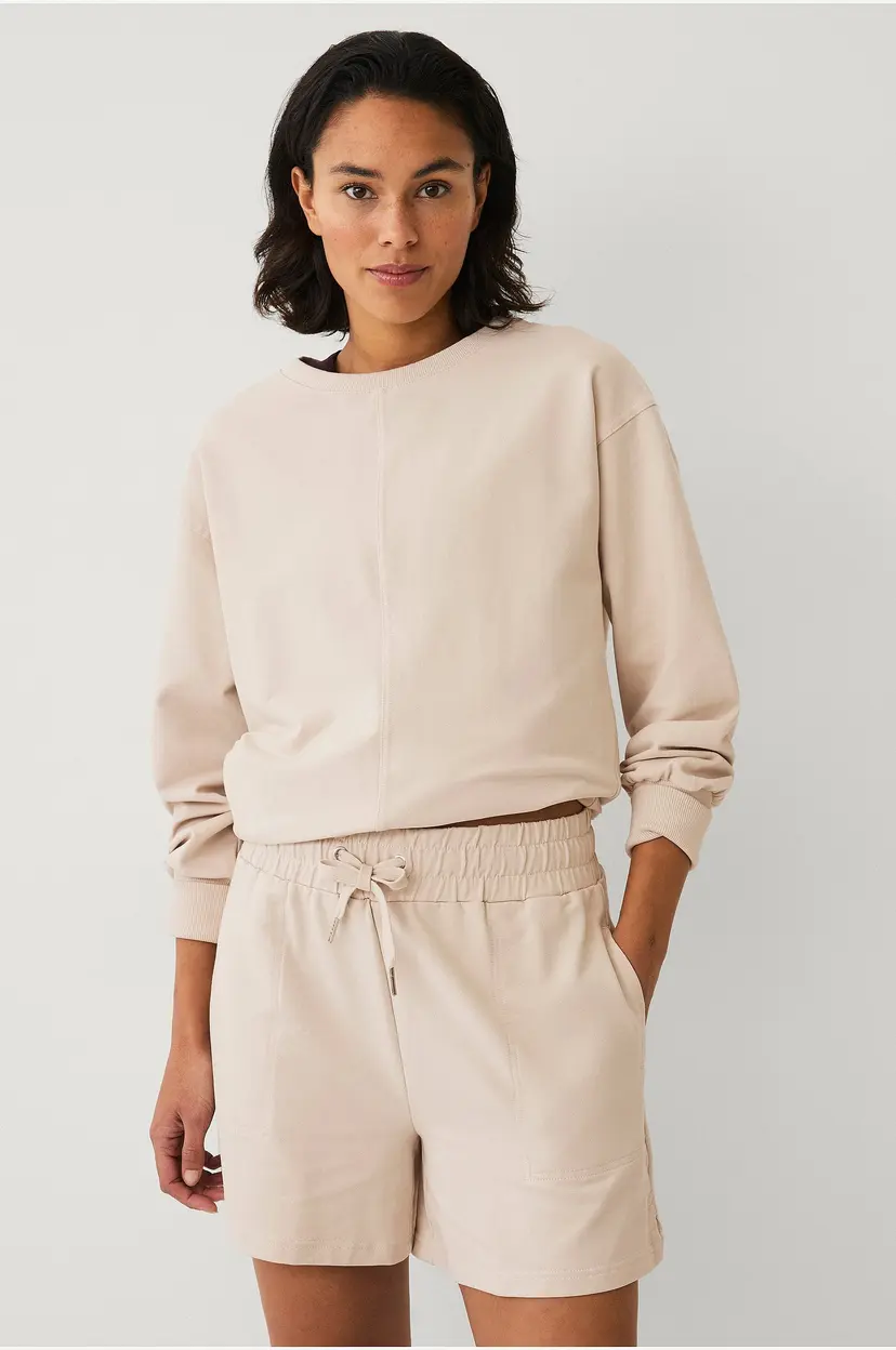 Ellos STUDIO Soft sweatshorts - Beige