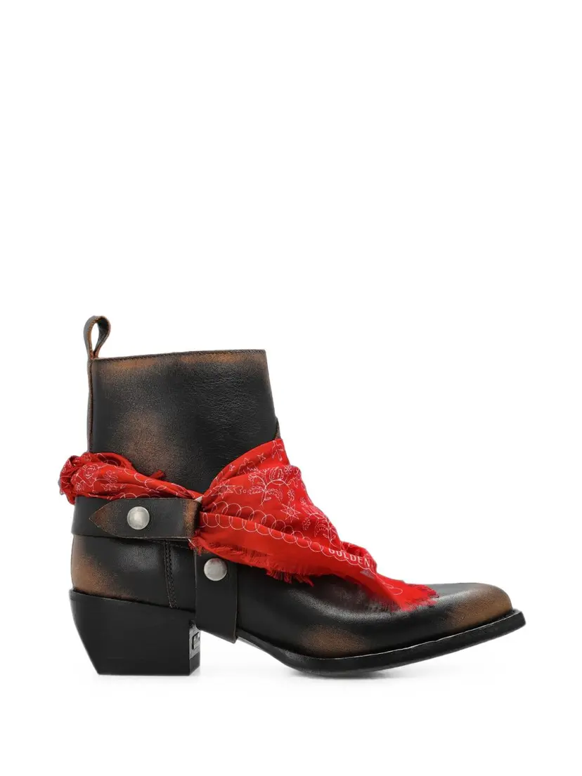 Golden Goose Golden Goose Cowboy/biker støvler – Svart
