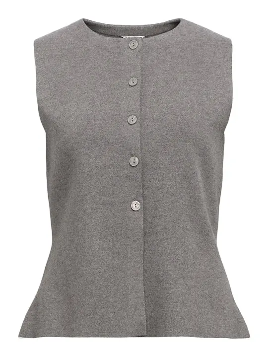 Object Object - Reynard Knit Vest - Medium Grey Melange