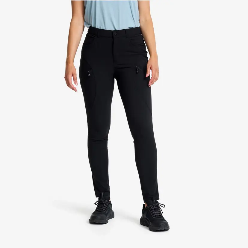 RevolutionRace Bouncer Highwaist Jeans Dame Black