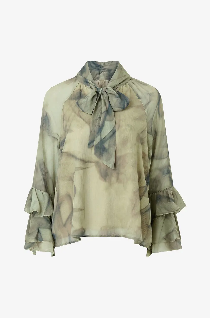Soyaconcept Bluse Sc-Hala 1 Aop - Grønn
