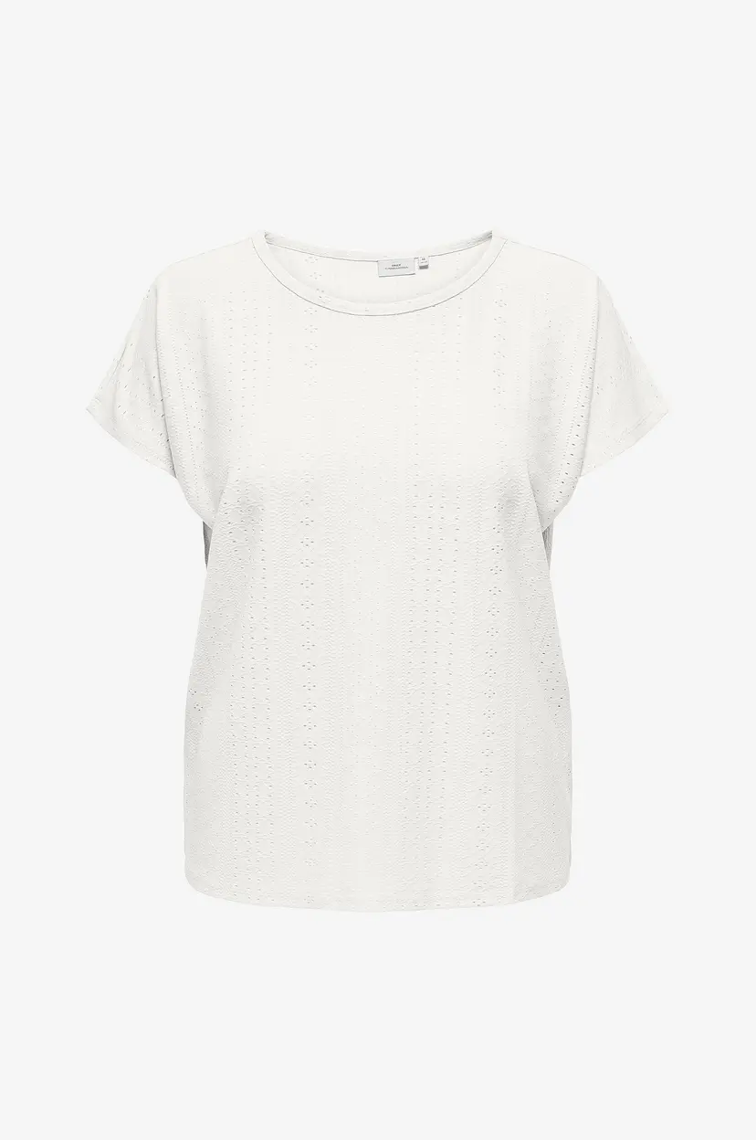 Only Carmakoma Topp Carzabbi Life SS V-neck IN One Top - Hvit
