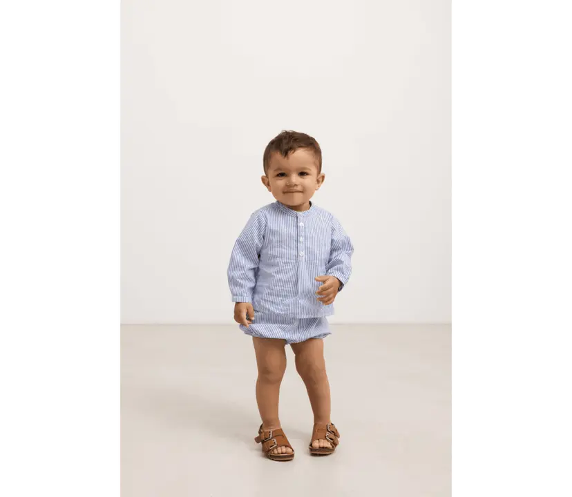 Marmar Copenhagen MarMar Shirts/Tops Poplin Totoro Bolich Blue Strips (98 /3 år)