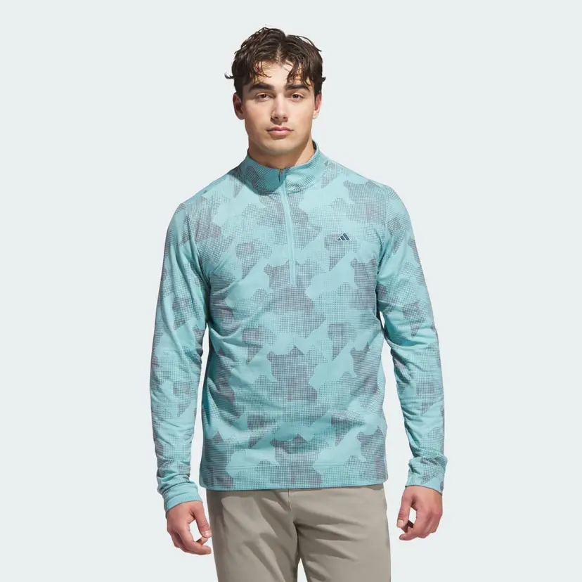 Adidas Go-To Printed Quarter-Zip Pullover