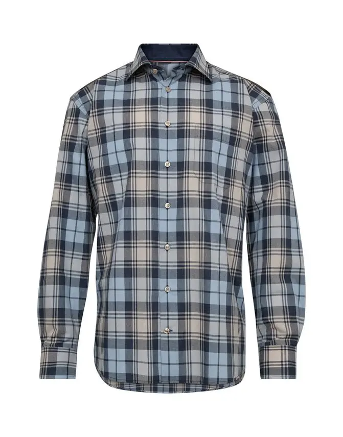 Black Blue Regular fit l/s shirt