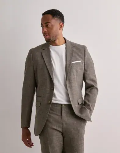 Selected Men Selected Men Slhslim-Oasis Linen Blz Noos Blazere Brun