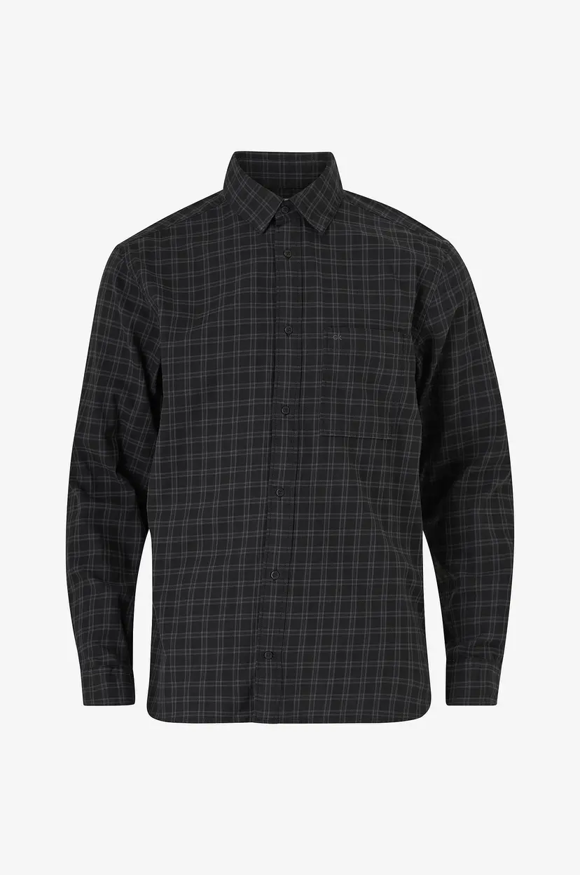 Calvin Klein Skjorte Twill Check Comfort Fit Shirt - Svart
